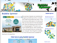 Tablet Screenshot of bubble-spinner.com